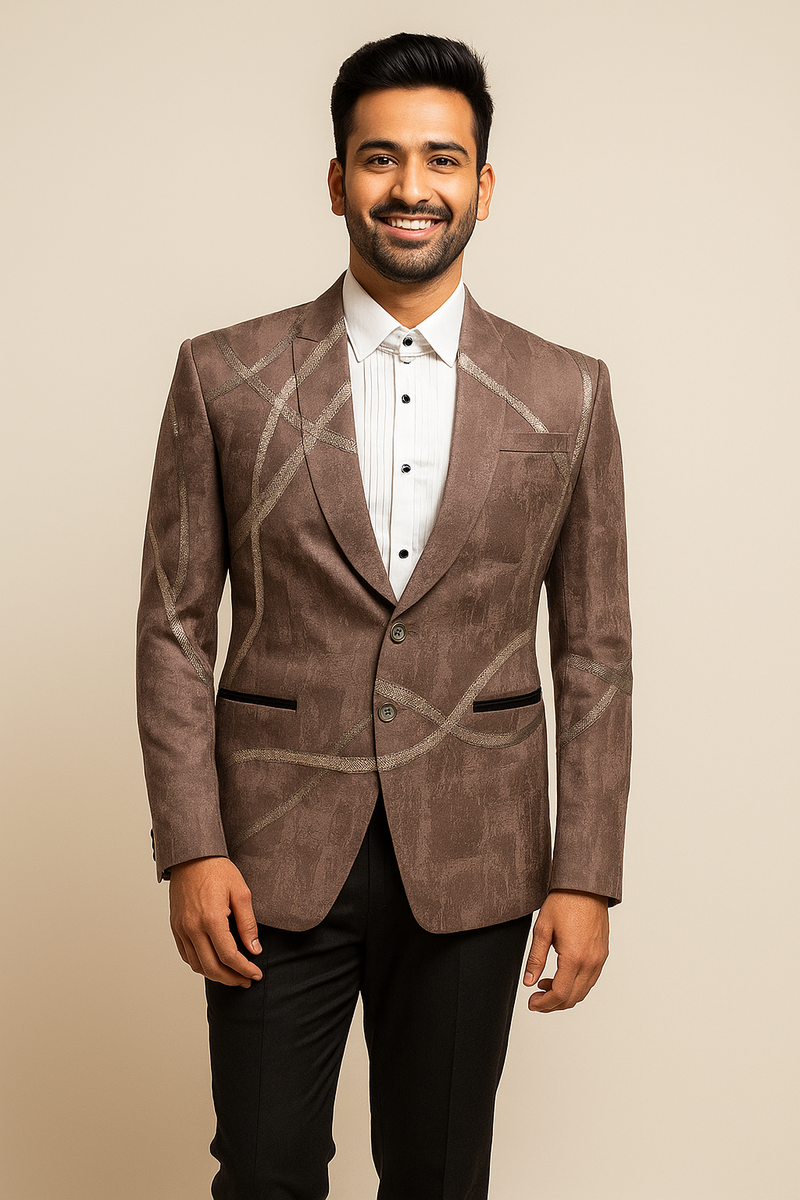 Abstract Taupe Formal Tuxedo